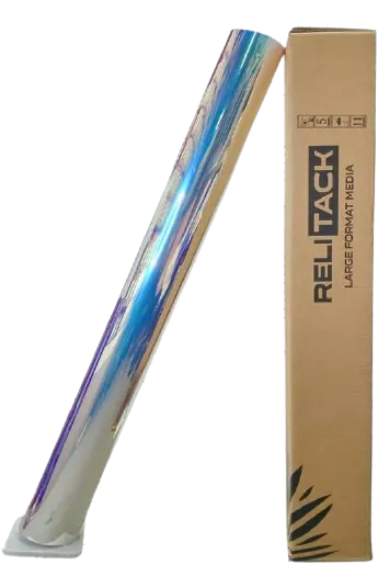 RELITACK Rainbow PET Adhesive Cyan Vinyl